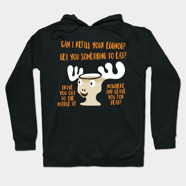 'Can I Refill Your Eggnog?' Cool Christmas Lampoon Hoodie by ourwackyhome